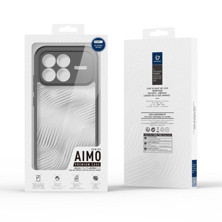 For Redmi K90 /  Poco F8 Pro DUX DUCIS Aimo Series TPU + PC Frosted Feel Phone Case - Black