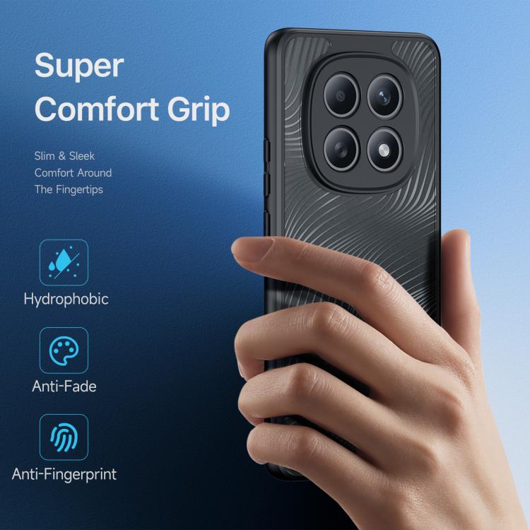 For Redmi Note 15 4G / 5G Global 164mm DUX DUCIS Aimo Series TPU + PC Frosted Feel Phone Case - Black