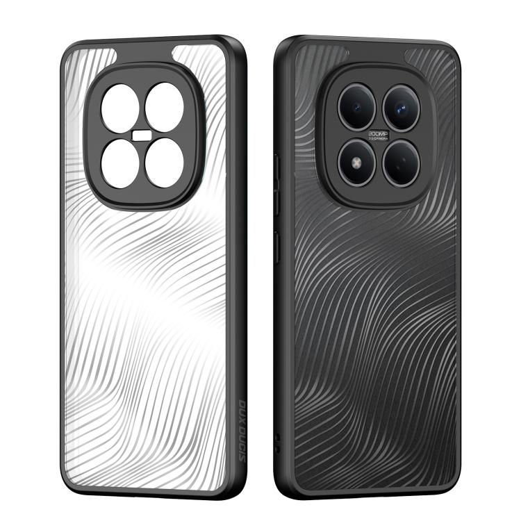 For Redmi Note 15 Pro 4G Global 163.2mm DUX DUCIS Aimo Series TPU + PC Frosted Feel Phone Case - Black