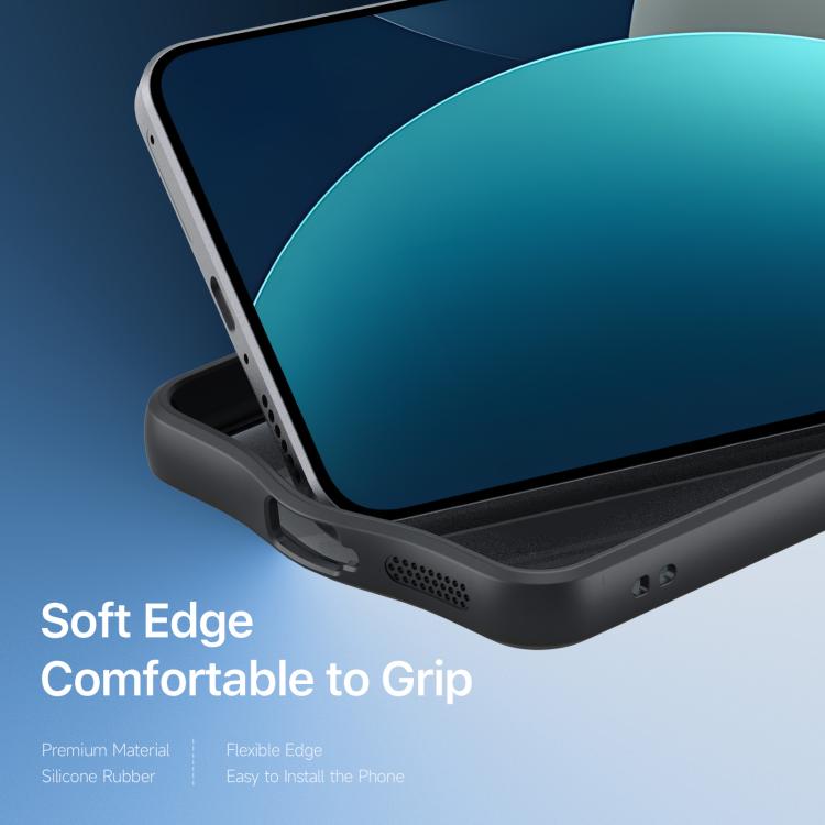 For Redmi Note 15 Pro 4G Global 163.2mm DUX DUCIS Aimo Series TPU + PC Frosted Feel Phone Case - Black