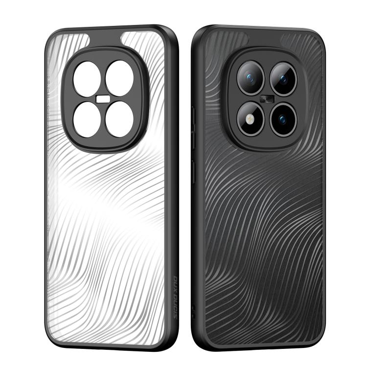 For Redmi Note 15 Pro+ 5G Global 163.3mm DUX DUCIS Aimo Series TPU + PC Frosted Feel Phone Case - Black