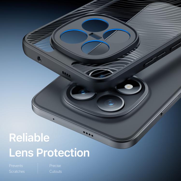 For Redmi Note 15 Pro+ 5G Global 163.3mm DUX DUCIS Aimo Series TPU + PC Frosted Feel Phone Case - Black