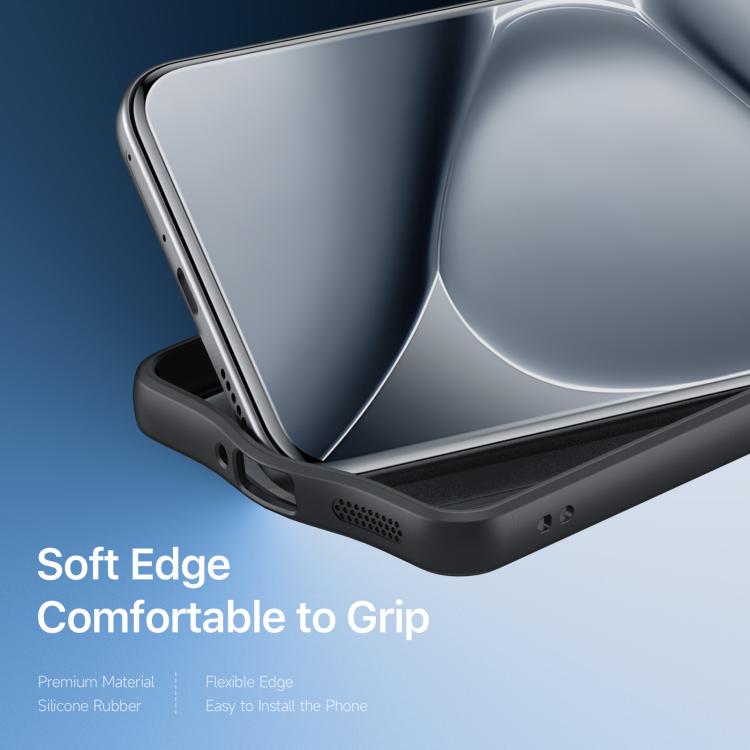 For Redmi Note 15 Pro+ 5G Global 163.3mm DUX DUCIS Aimo Series TPU + PC Frosted Feel Phone Case - Black