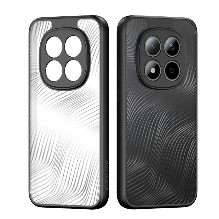 For Redmi Note 15 Pro 5G Global 163.6mm DUX DUCIS Aimo Series TPU + PC Frosted Feel Phone Case - Black