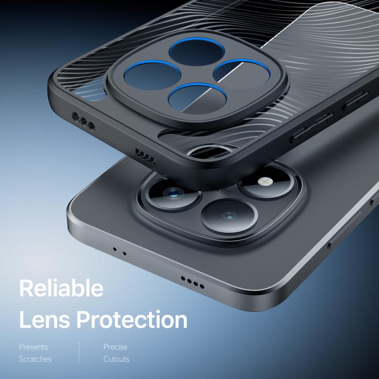 For Redmi Note 15 Pro 5G Global 163.6mm DUX DUCIS Aimo Series TPU + PC Frosted Feel Phone Case - Black