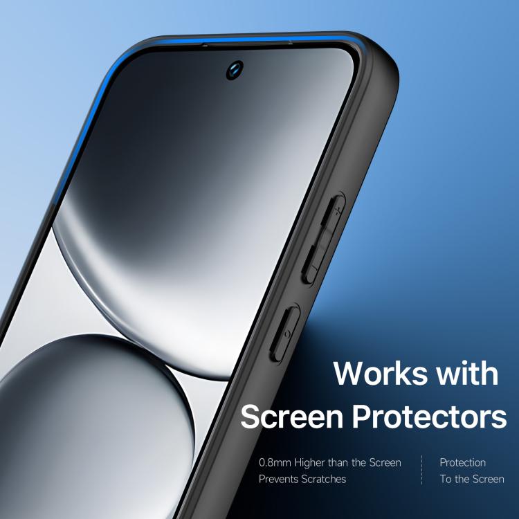 For Redmi Note 15 Pro 5G Global 163.6mm DUX DUCIS Aimo Series TPU + PC Frosted Feel Phone Case - Black