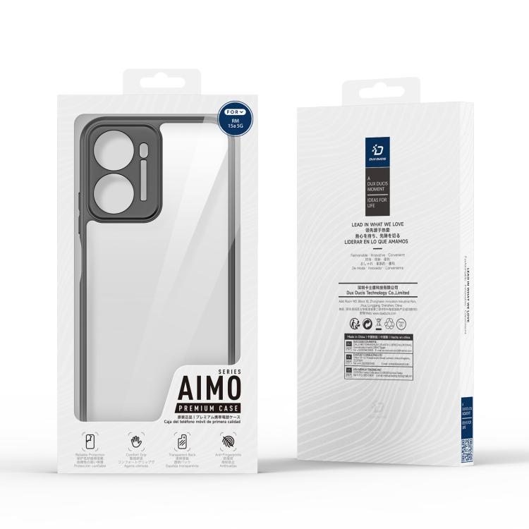 For Redmi 15a 5G DUX DUCIS Aimo Series TPU + PC Frosted Feel Phone Case - Black