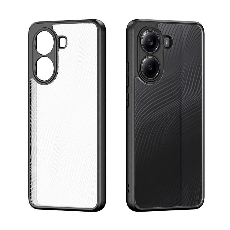 For Xiaomi Poco X7 Pro DUX DUCIS Aimo Series TPU + PC Frosted Feel Phone Case - Black