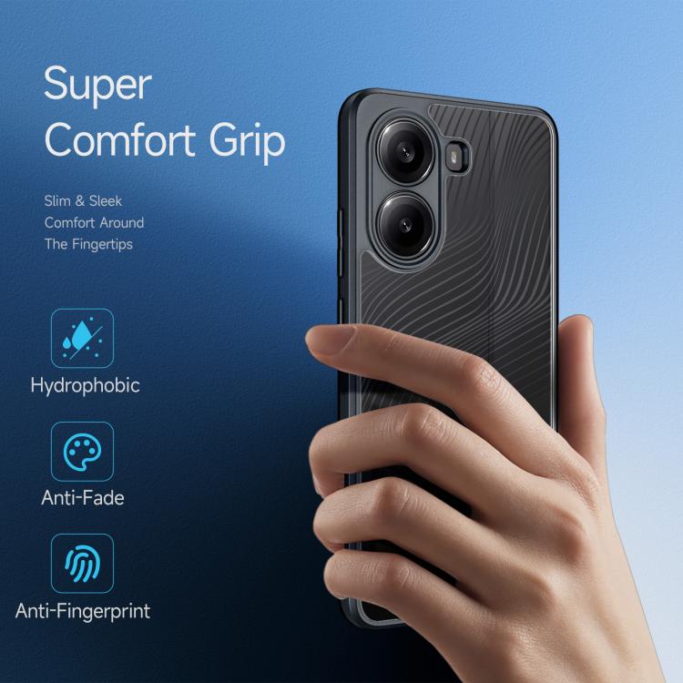 For Xiaomi Poco X7 Pro DUX DUCIS Aimo Series TPU + PC Frosted Feel Phone Case - Black