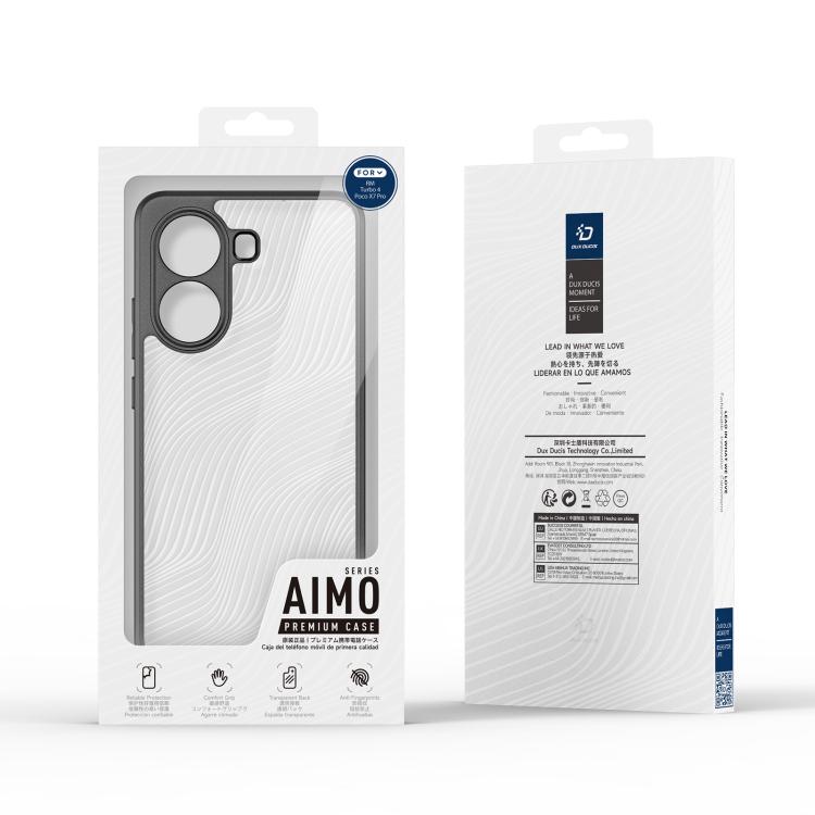 For Xiaomi Poco X7 Pro DUX DUCIS Aimo Series TPU + PC Frosted Feel Phone Case - Black
