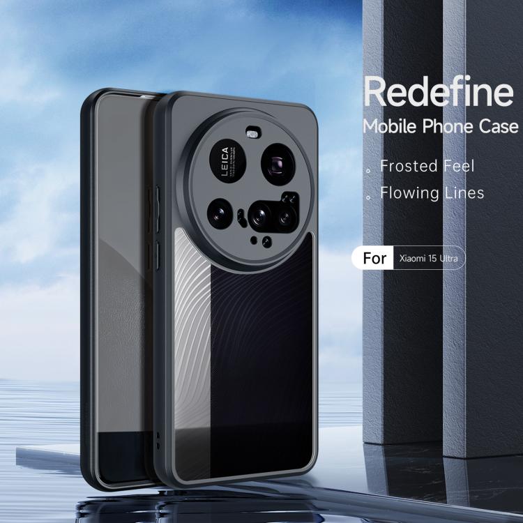 For Xiaomi 15 Ultra DUX DUCIS Aimo Series TPU + PC Frosted Feel Phone Case - Black