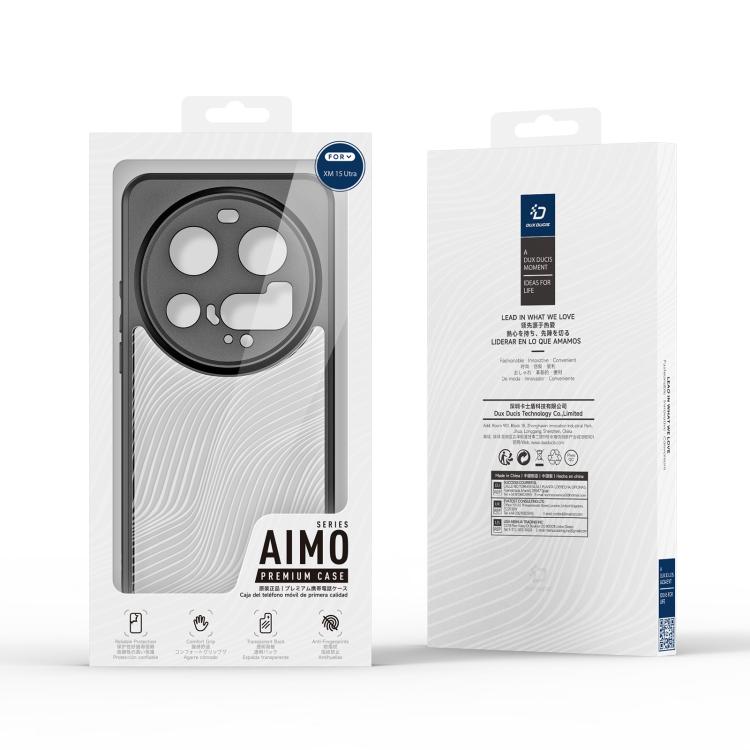For Xiaomi 15 Ultra DUX DUCIS Aimo Series TPU + PC Frosted Feel Phone Case - Black