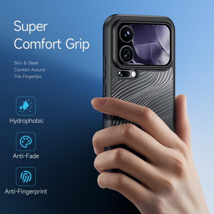 For Xiaomi 17 Pro DUX DUCIS Aimo Series TPU + PC Frosted Feel Phone Case - Black