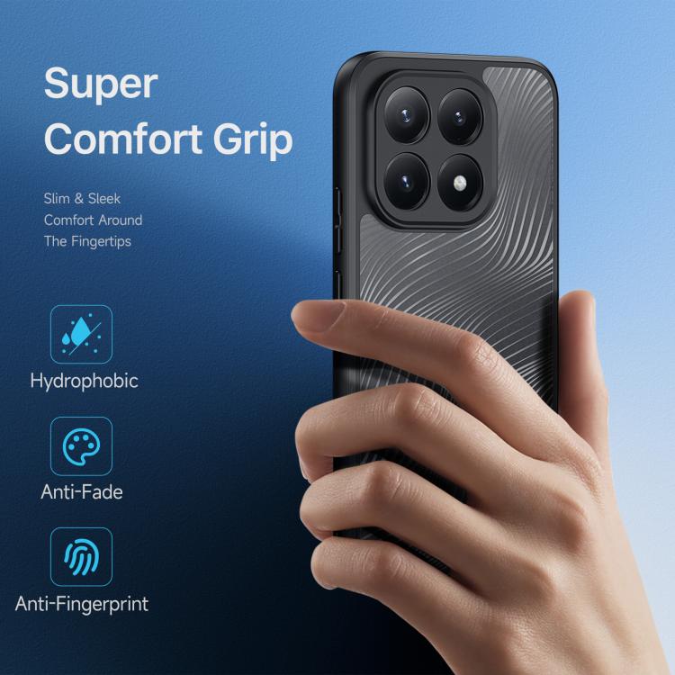 For Xiaomi 15T 5G DUX DUCIS Aimo Series TPU + PC Frosted Feel Phone Case - Black