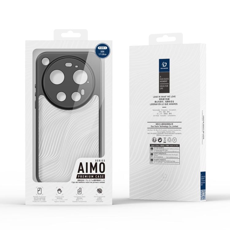For Xiaomi 17 Ultra DUX DUCIS Aimo Series TPU + PC Frosted Feel Phone Case - Black