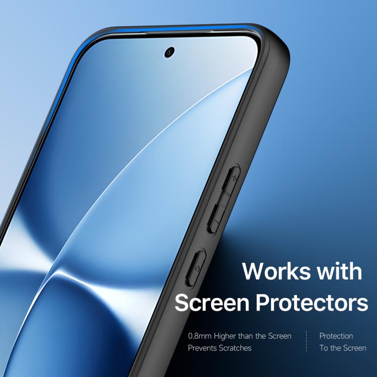 For Xiaomi Poco X8 Pro Max 5G DUX DUCIS Aimo Series TPU + PC Frosted Feel Phone Case - Black