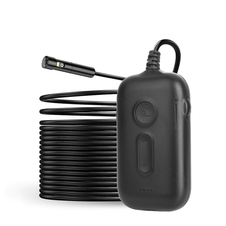 Y15 7.9mm Triple Camera WiFi Connected Hard Cable HD Industrial Endoscope, Length:2m - Black