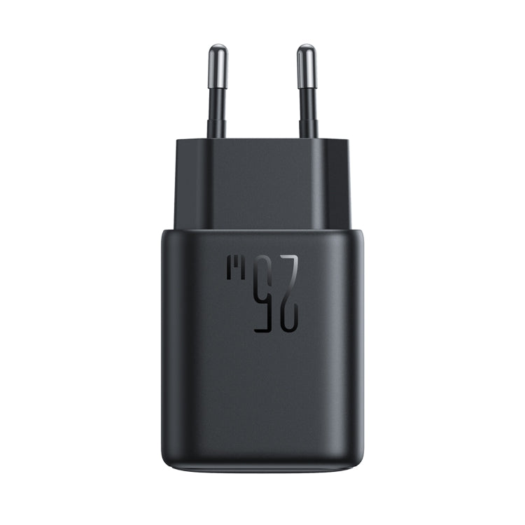 JOYROOM JR-TCF13 25W Dual Ports USB + Type-C Charger, Plug:EU Plug - Black