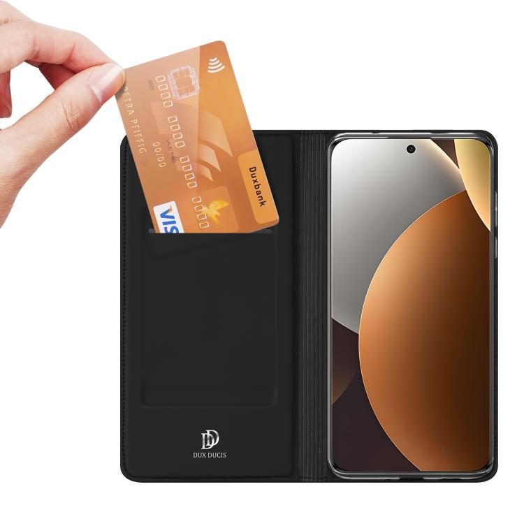 For Redmi Note 15 Pro+ 5G Global 163.3mm DUX DUCIS Skin Pro Series Flip Leather Phone Case