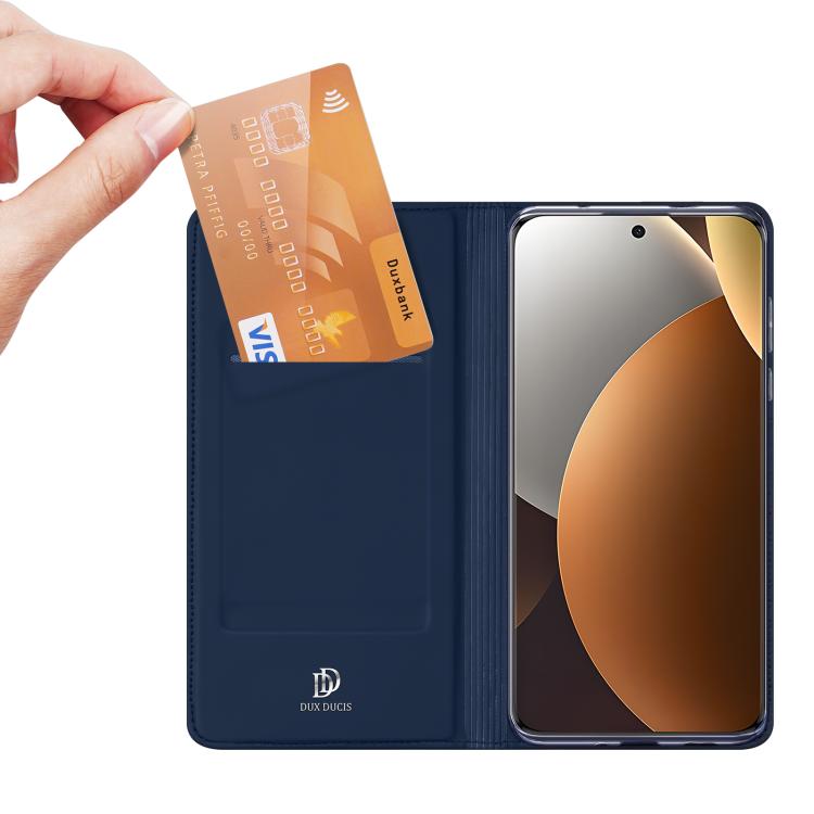 For Redmi Note 15 Pro+ 5G Global 163.3mm DUX DUCIS Skin Pro Series Flip Leather Phone Case