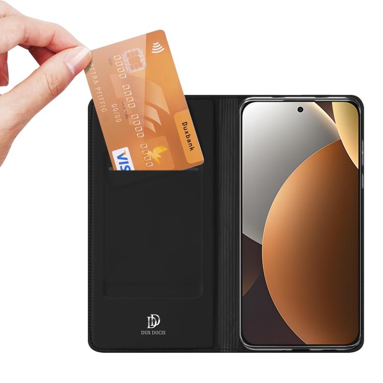 For Redmi Note 15 Pro 5G Global 163.6mm DUX DUCIS Skin Pro Series Flip Leather Phone Case