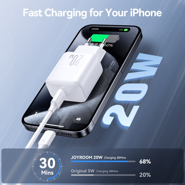 JOYROOM JR-TCF20 PD20W USB-C / Type-C Port Charger, Plug:EU Plug