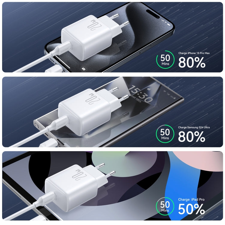 JOYROOM JR-TCF20 PD20W USB-C / Type-C Port Charger, Plug:EU Plug