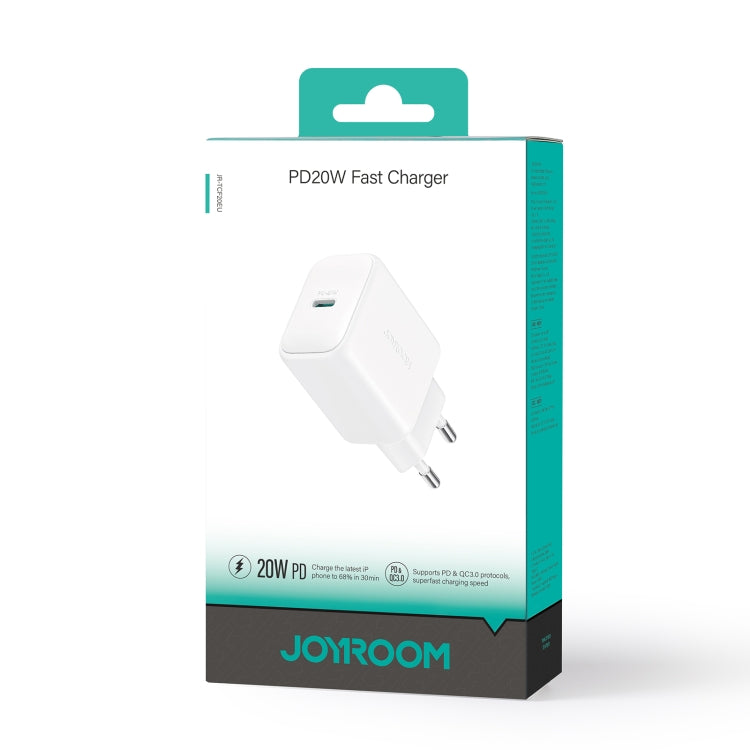 JOYROOM JR-TCF20 PD20W USB-C / Type-C Port Charger, Plug:EU Plug