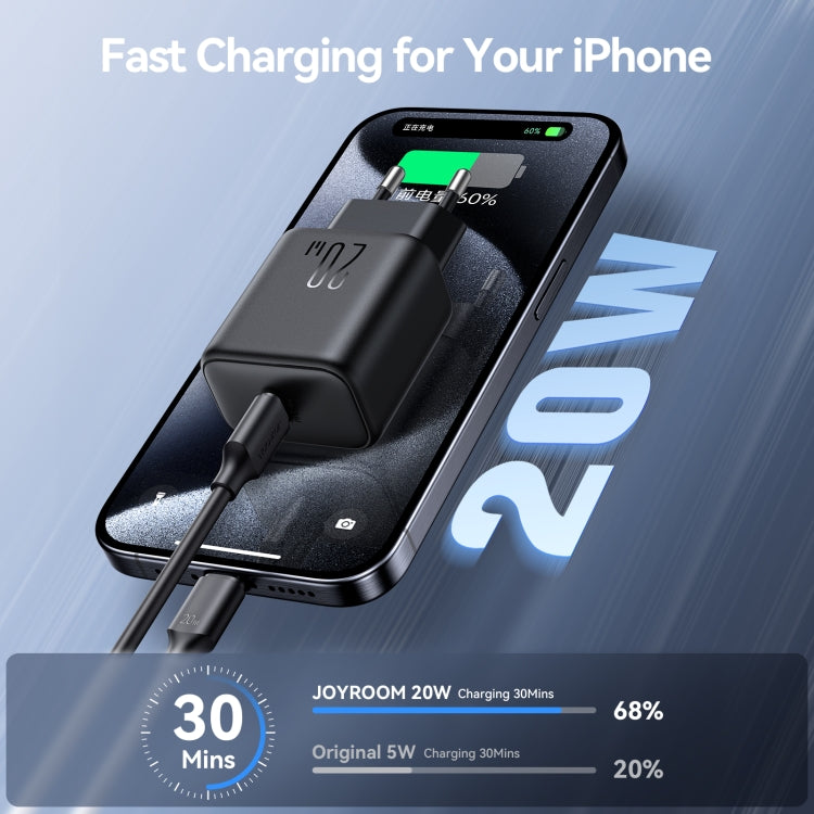 JOYROOM JR-TCF20 PD20W USB-C / Type-C Port Charger, Plug:EU Plug