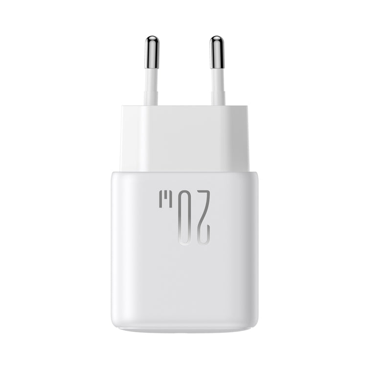 JOYROOM JR-TCF20 PD20W Type-C Port Charger Kit with Type-C to 8 Pin Cable, Plug:EU Plug - White