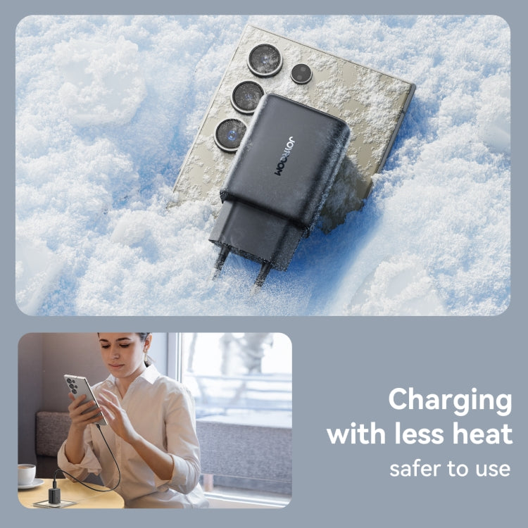 JOYROOM JR-TCF23 25W USB-C / Type-C Port Fast Charger, Plug:EU Plug - Black