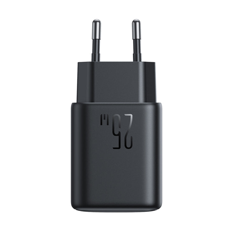 JOYROOM JR-TCF23 25W USB-C / Type-C Port Fast Charger Kit with Type-C to Type-C Cable, Plug:EU Plug - Black