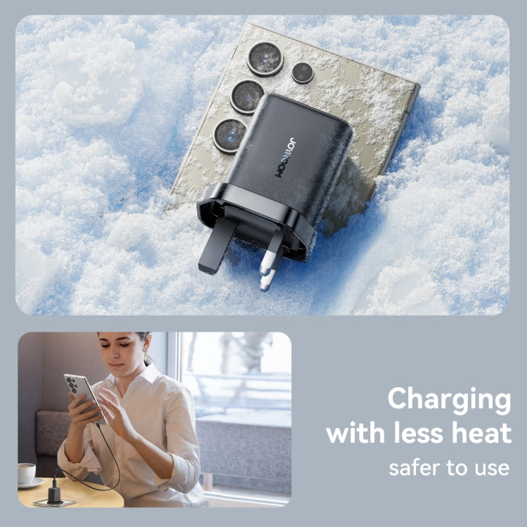 JOYROOM JR-TCF23 25W USB-C / Type-C Port Fast Charger Kit with Type-C to Type-C Cable, Plug:UK Plug - Black