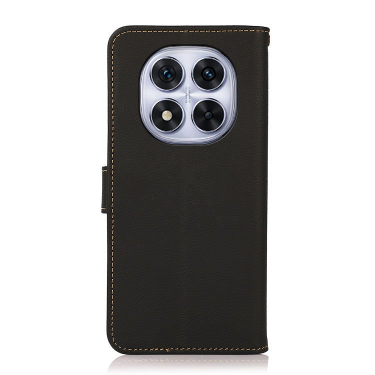 For Redmi Note 14 Pro 5G KHAZNEH Custer Texture RFID Genuine Leather Phone Case