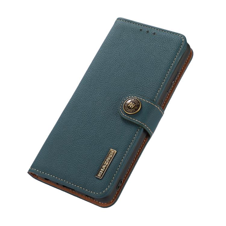 For Redmi Note 14S 4G KHAZNEH Custer Texture RFID Genuine Leather Phone Case