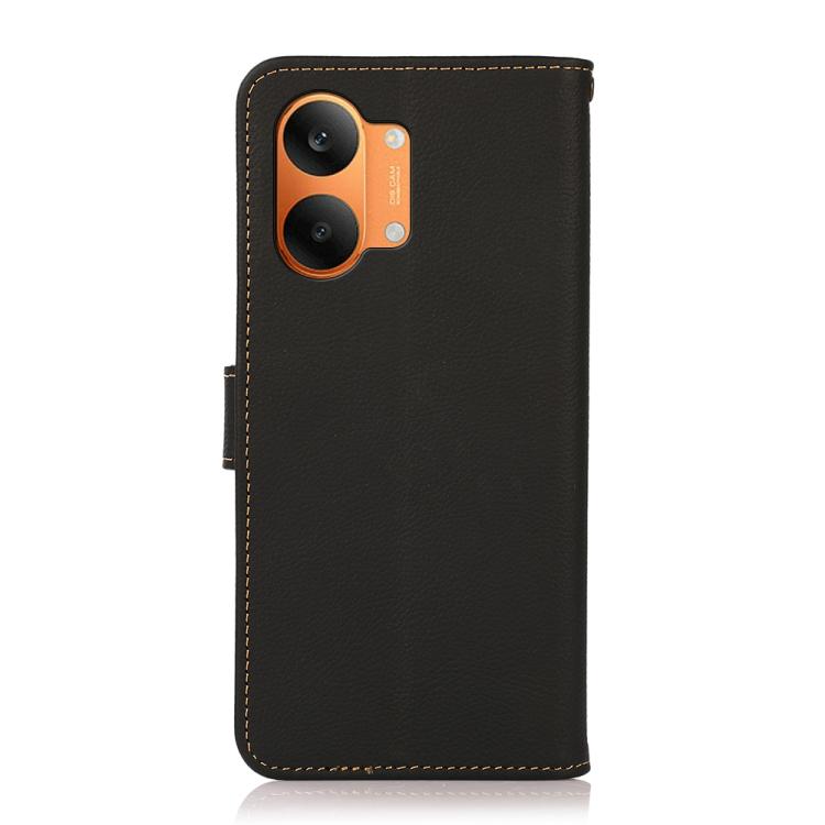 For Redmi Turbo 5 Max / Poco X8 Pro Max KHAZNEH Custer Texture RFID Genuine Leather Phone Case