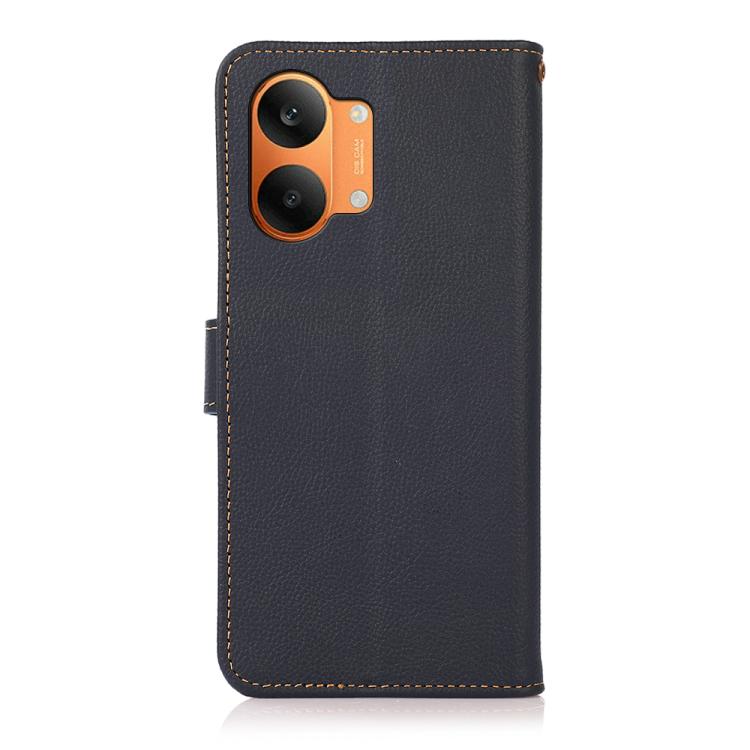 For Redmi Turbo 5 Max / Poco X8 Pro Max KHAZNEH Custer Texture RFID Genuine Leather Phone Case