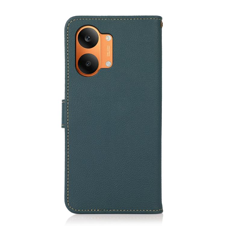 For Redmi Turbo 5 Max / Poco X8 Pro Max KHAZNEH Custer Texture RFID Genuine Leather Phone Case