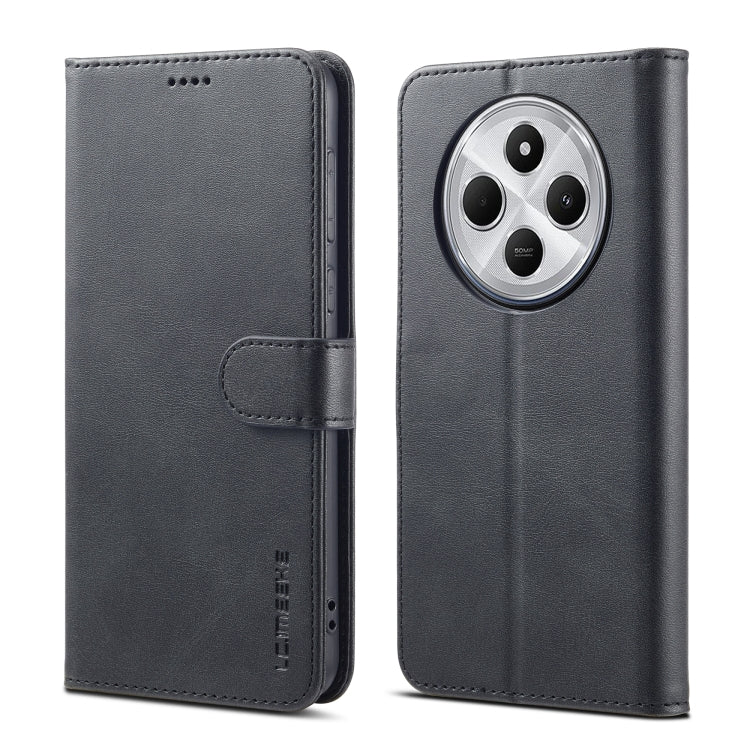 For Redmi 14C LC.IMEEKE Calf Texture Leather Phone Case