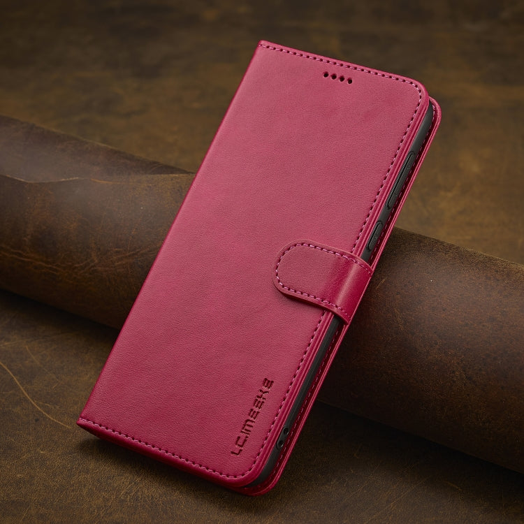 For Redmi 14C LC.IMEEKE Calf Texture Leather Phone Case