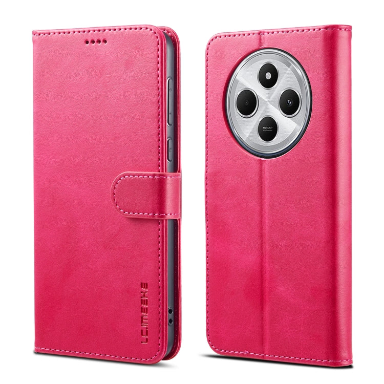 For Redmi 14C LC.IMEEKE Calf Texture Leather Phone Case
