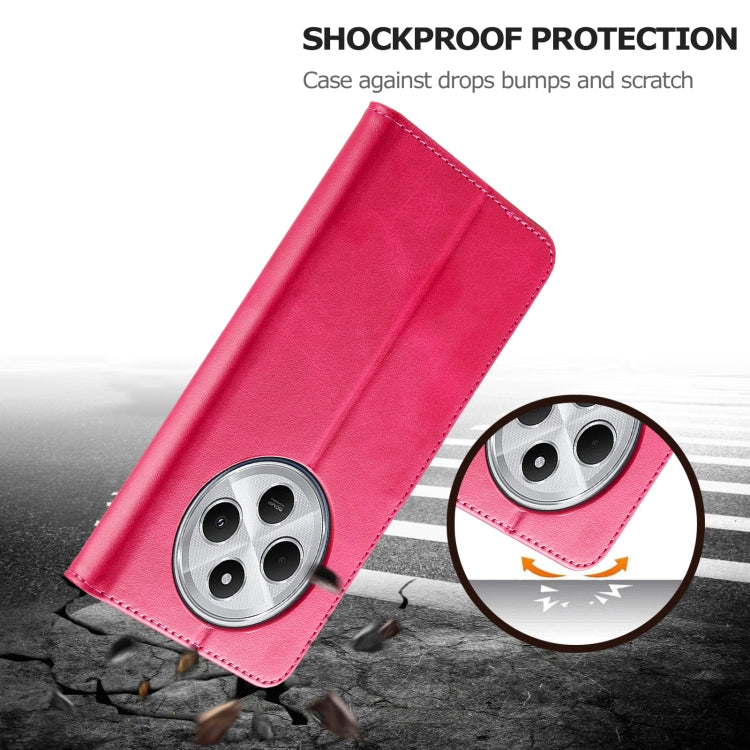For Redmi 14C LC.IMEEKE Calf Texture Leather Phone Case