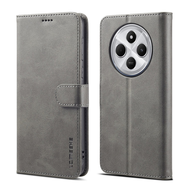 For Redmi 14C LC.IMEEKE Calf Texture Leather Phone Case