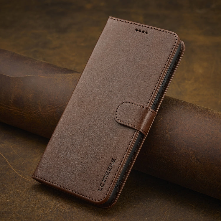 For Redmi 14C LC.IMEEKE Calf Texture Leather Phone Case