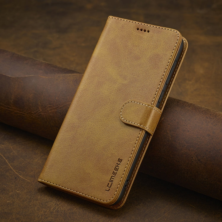 For Redmi 14C LC.IMEEKE Calf Texture Leather Phone Case