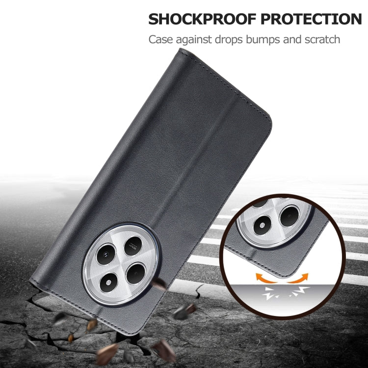 For Redmi A4 5G LC.IMEEKE Calf Texture Leather Phone Case