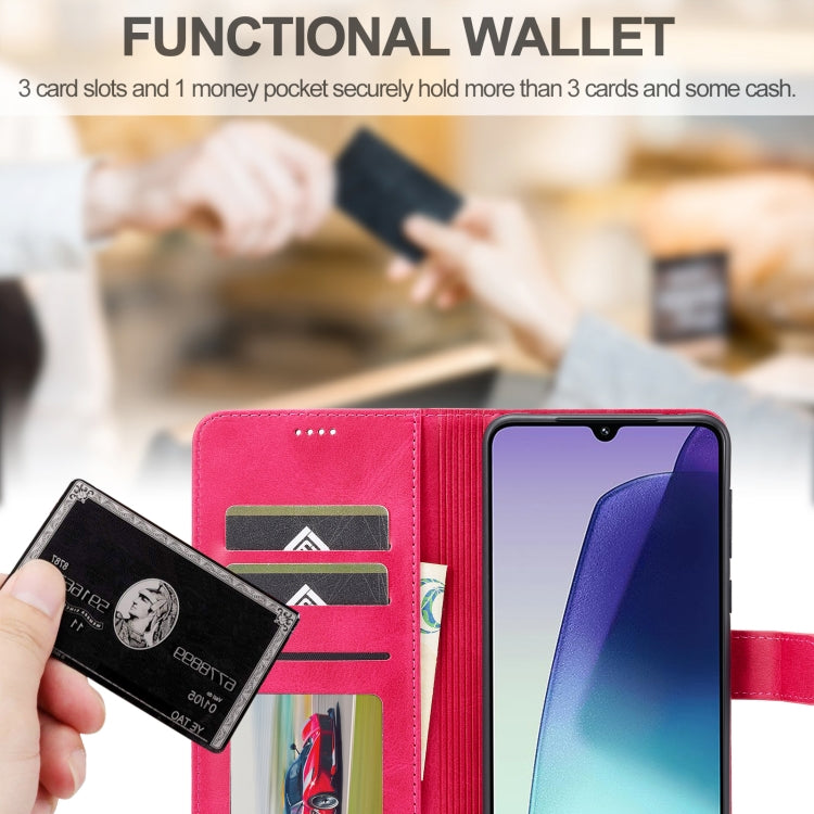 For Redmi A4 5G LC.IMEEKE Calf Texture Leather Phone Case