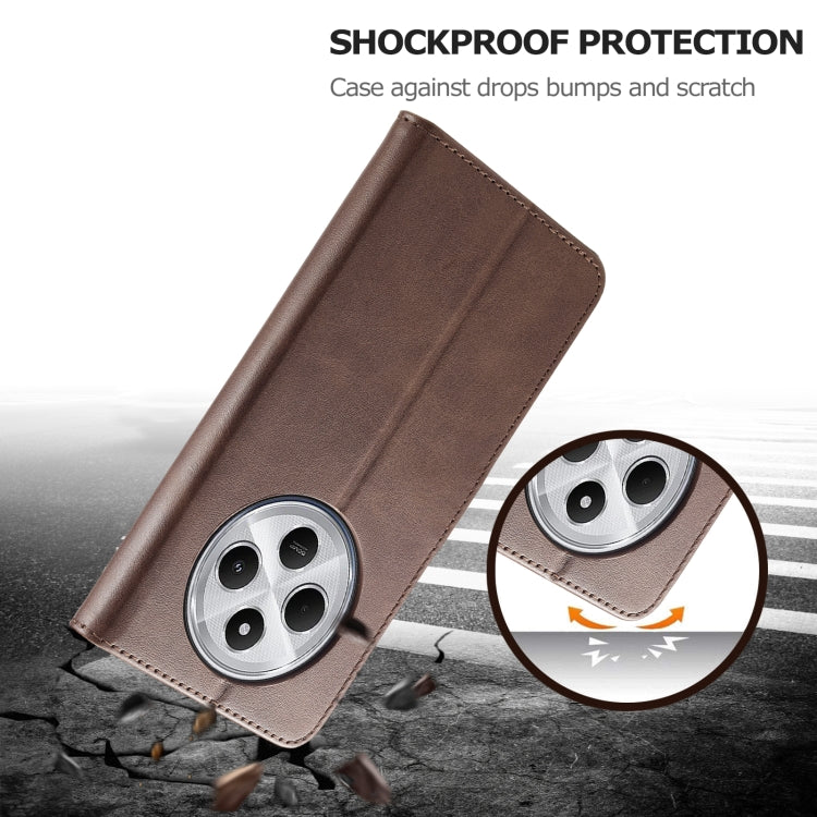For Redmi A4 5G LC.IMEEKE Calf Texture Leather Phone Case