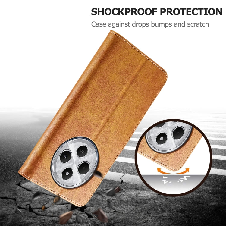 For Redmi A4 5G LC.IMEEKE Calf Texture Leather Phone Case