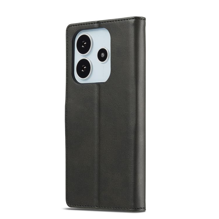 For Redmi Note 14 4G 164.84mm LC.IMEEKE Calf Texture Leather Phone Case
